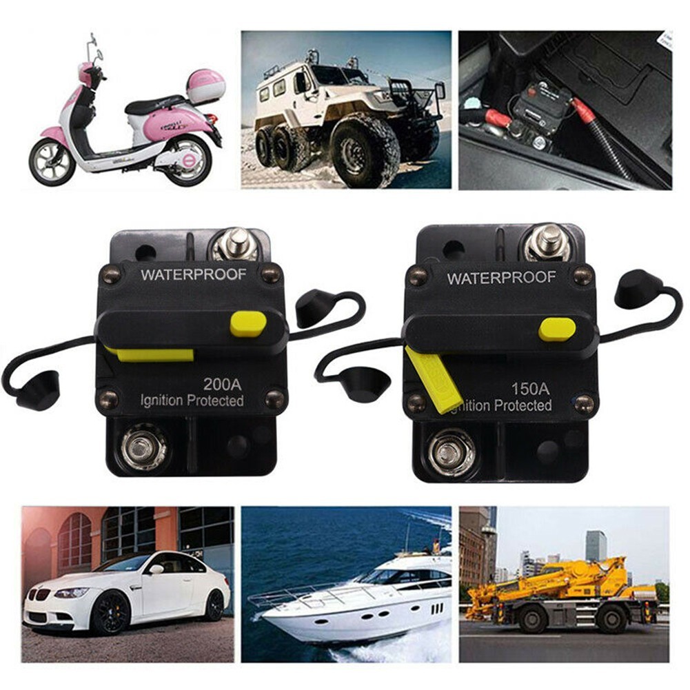 [SP-TD] Cầu chì ngắt mạch ô tô Đặt lại 30-300 cho Amp 12V-48V DC Car Boat Auto