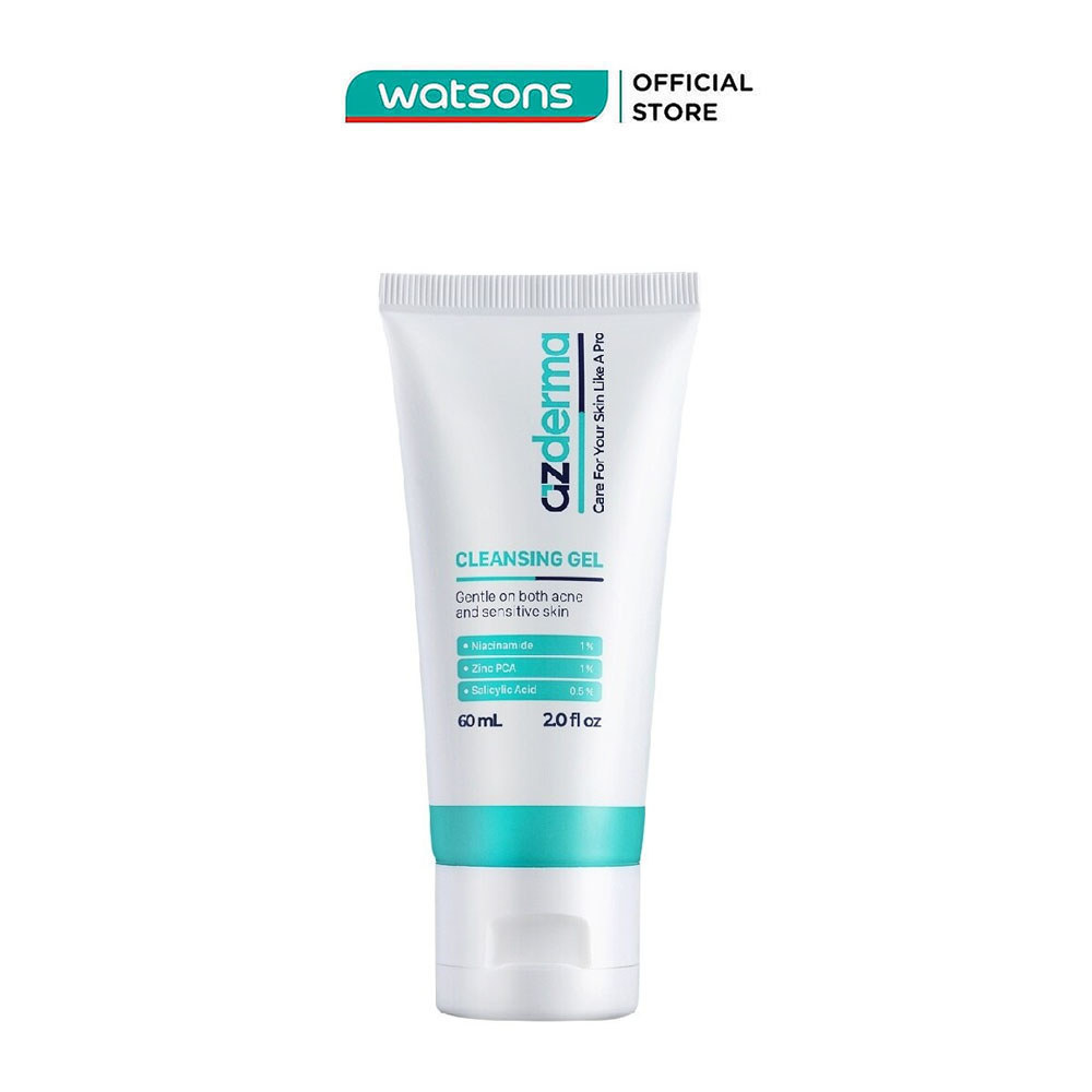 Sữa Rửa Mặt Azderma Azderma Cleansing Gel Dịu Nhẹ Cho Da Dầu Mụn 60ml