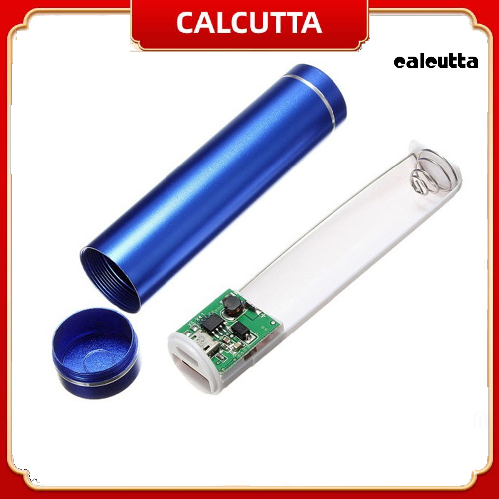 [cal] Vỏ sạc dự phòng xi lanh di động DIY Kit 18650 Vỏ giữ bộ sạc