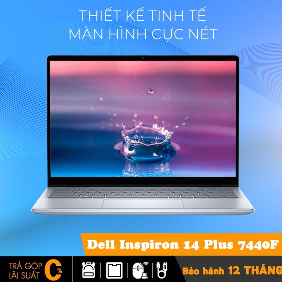 Dell Inspiron 14 Plus 7440F (2025) Core 5-210H, 16 GB, SSD 1TB, Intel Iris Xe Graphics, 14 inch FHD,
