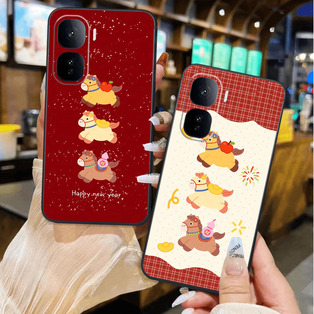 Ốp lưng Vivo IQ00 Neo 10 in Ngựa Tết Lucky tài lộc,bảo vệ camera