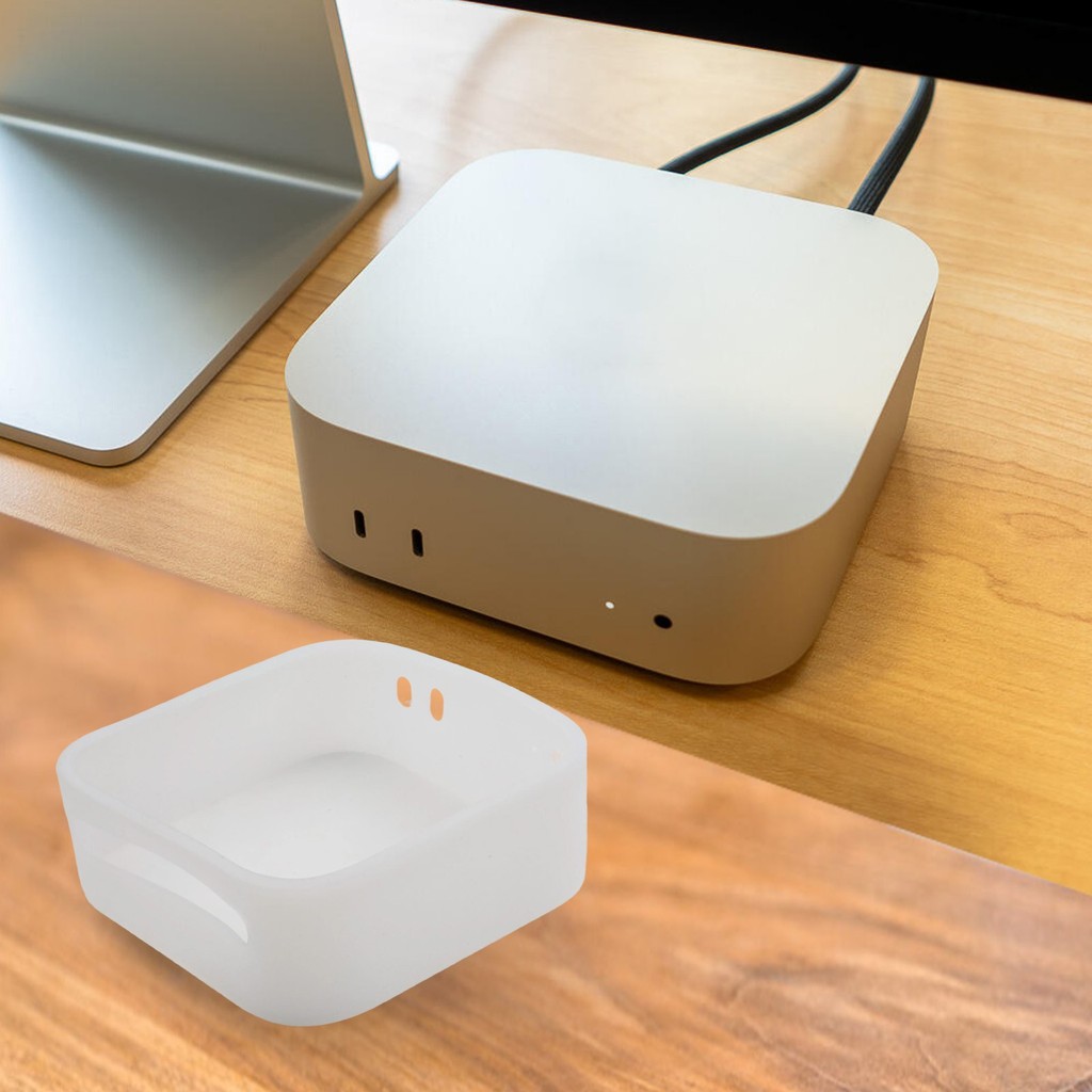 < SP-ND > Ốp Silicon Cho Mac Cho Mini M4Pro / M4 2024 - Đầy Đủ Bảo Vệ & Thiết Kế Phong Cách