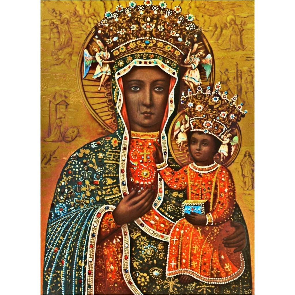Đen Madonna Ba Lan Đức Mẹ Czestochowa Ba Lan Madonna In Poster Một Tôn Giáo Công Giáo Hình Ảnh Kitô 