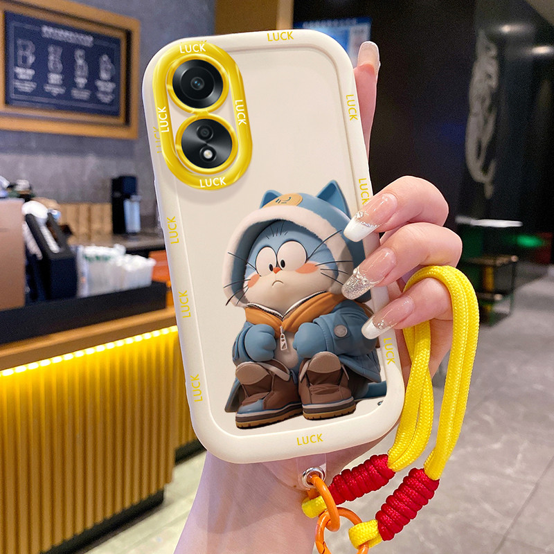 Ốp Lưng OPPO A58 4G A78 4G A58 5G A58X 5G A78 5G A1X 5G A2X 5G Case Với Lanyard Chống bụi