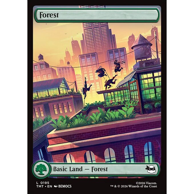 Magic: The Gathering - Teenage Mutant Ninja Turtles - Forest (195)