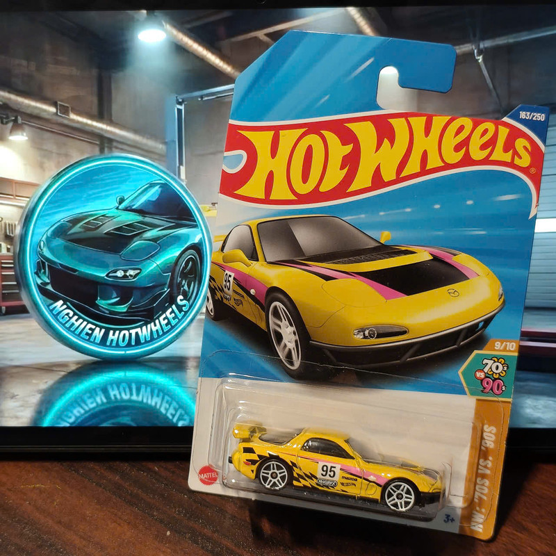 [NGHIENHW] Hotwheels Mazda RX7 Drift - Xe mô hình 1:64 chính hãng - 2025'