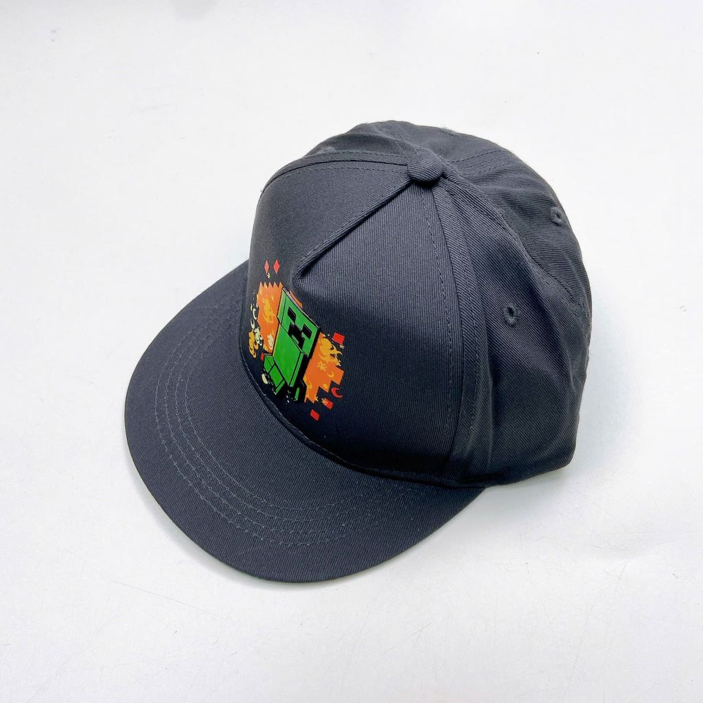 Mũ Nón trẻ em, mũ họa tiết MINECRAFT màu đen cho bé trai từ 4 tuổi