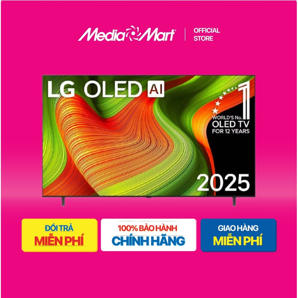 Smart Tivi LG 55 Inch OLED B5 AI 4K OLED55B5PSA Bảo hành Chính hãng.