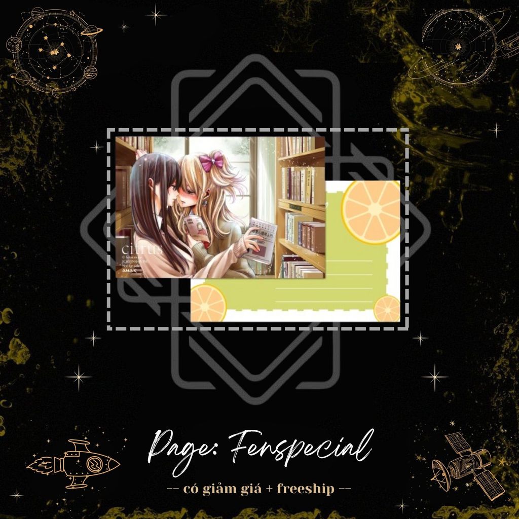[Only Phụ Kiện Đặc Biệt] Postcard - Citrus - Tập 6 - Fm Bookmark