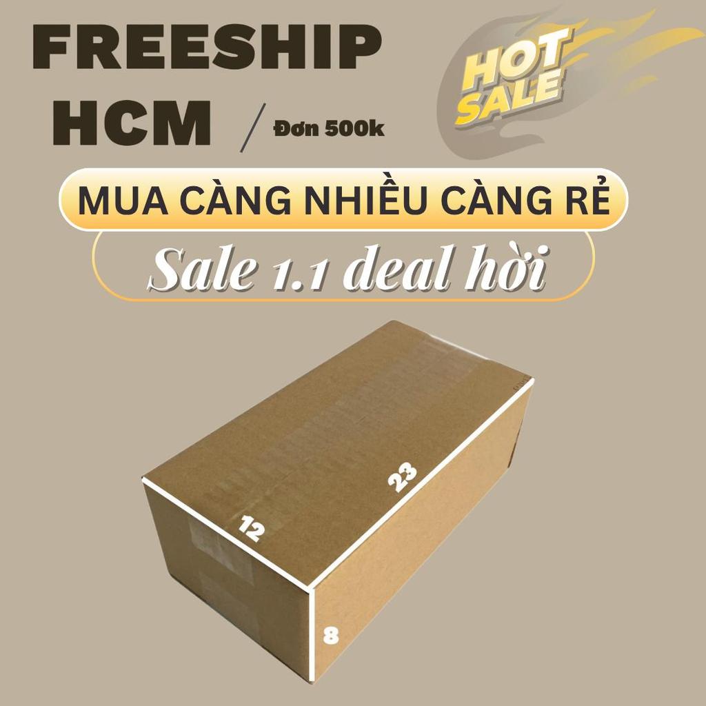 Hộp Carton Thường 23x12x8 Combo 50 Cái