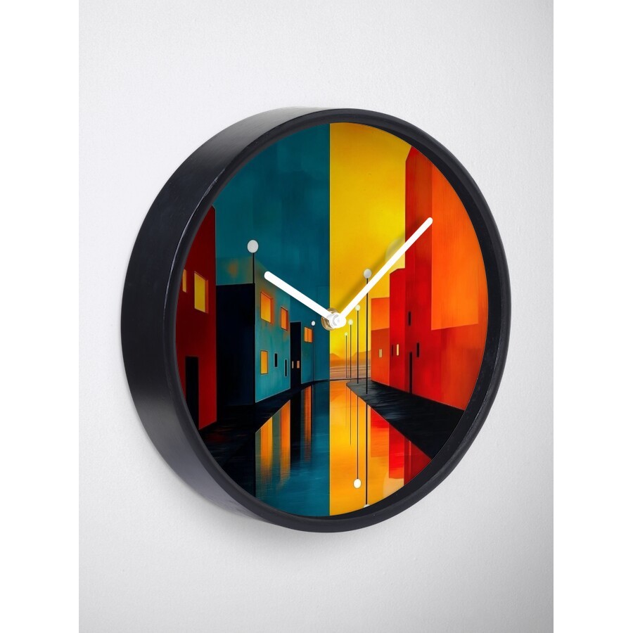 Đồng Hồ Decor - Colorful Clock with minimal black numbers | Minimalist and modern Clock