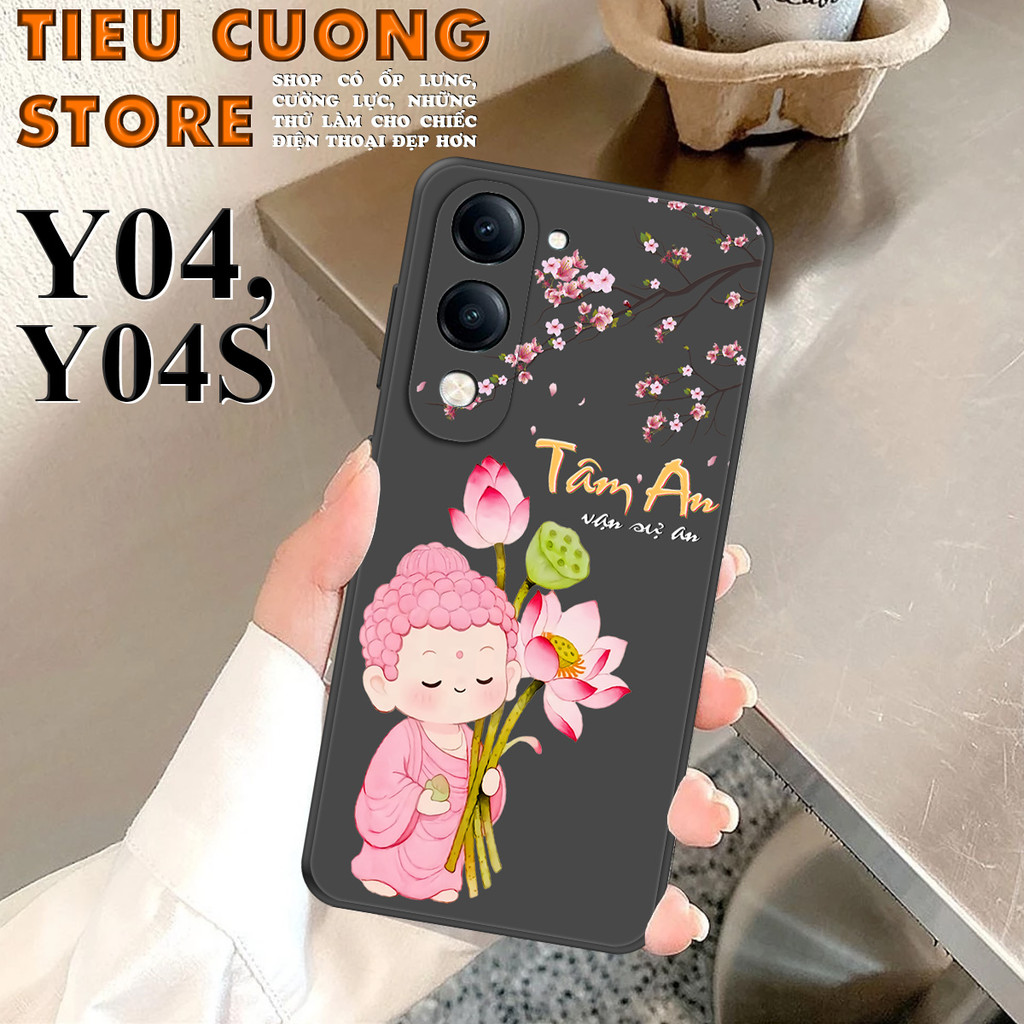 Ốp lưng dành cho VIVO Y04, Y04S in hình THƯ PHÁP, DỄ THƯƠNG