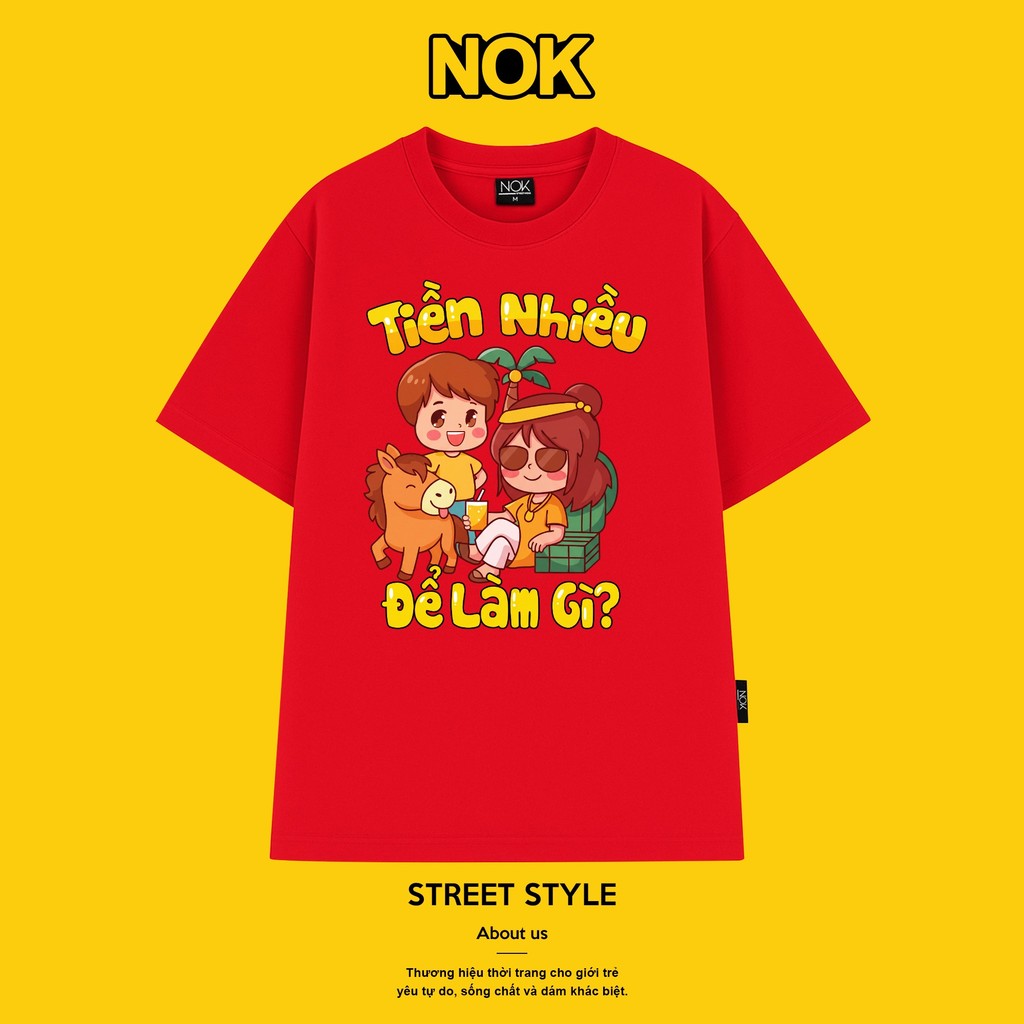 Áo Thun Hình Ảnh Ngộ Nghĩnh Dễ Thương - Streetwear Nok Streetwear NOK-N254