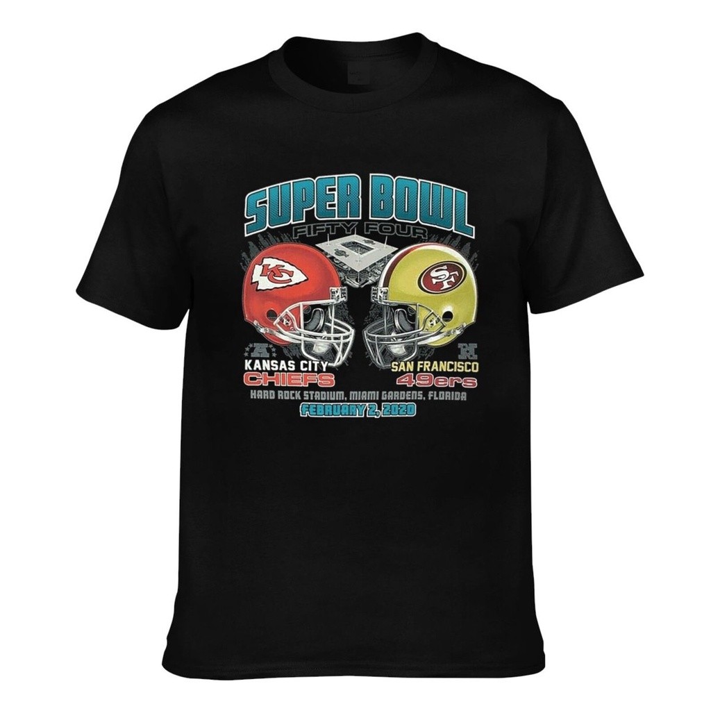 2026 Dành Cho Bạn Bè waffle Áo Sơ Mi Thiết Kế Nam Tee Super Bowl 54 Chiefs Vs 49Ers Cotton Thời Tran