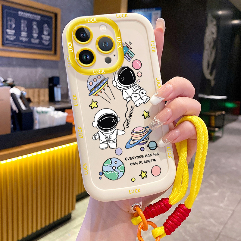 Ốp Lưng iPhone 11 11 Pro 11 Pro Max 12 12 Pro 12 Pro Max 13 13 Pro 13 Pro Max Case Astronaut Với Lan