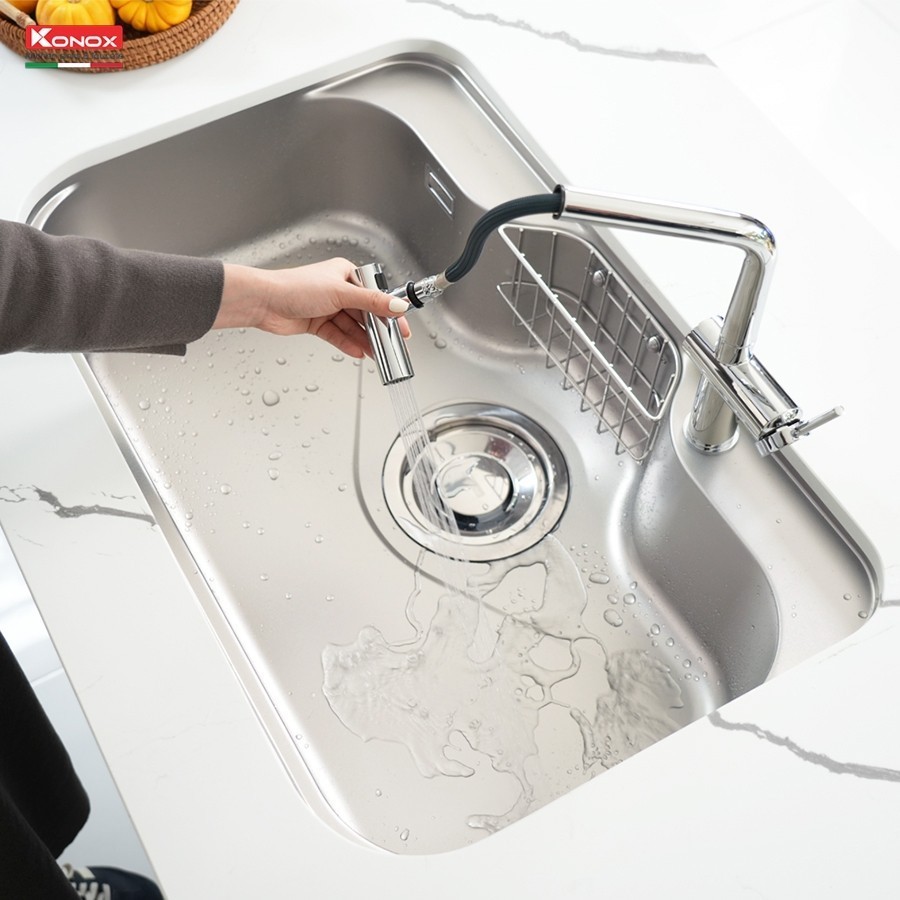 Chậu Rửa Bát Konox Tari 7851SR Basic/Full – Thiết Kế Gọn Gàng Sử Dụng Linh Hoạt Hàng Ngày