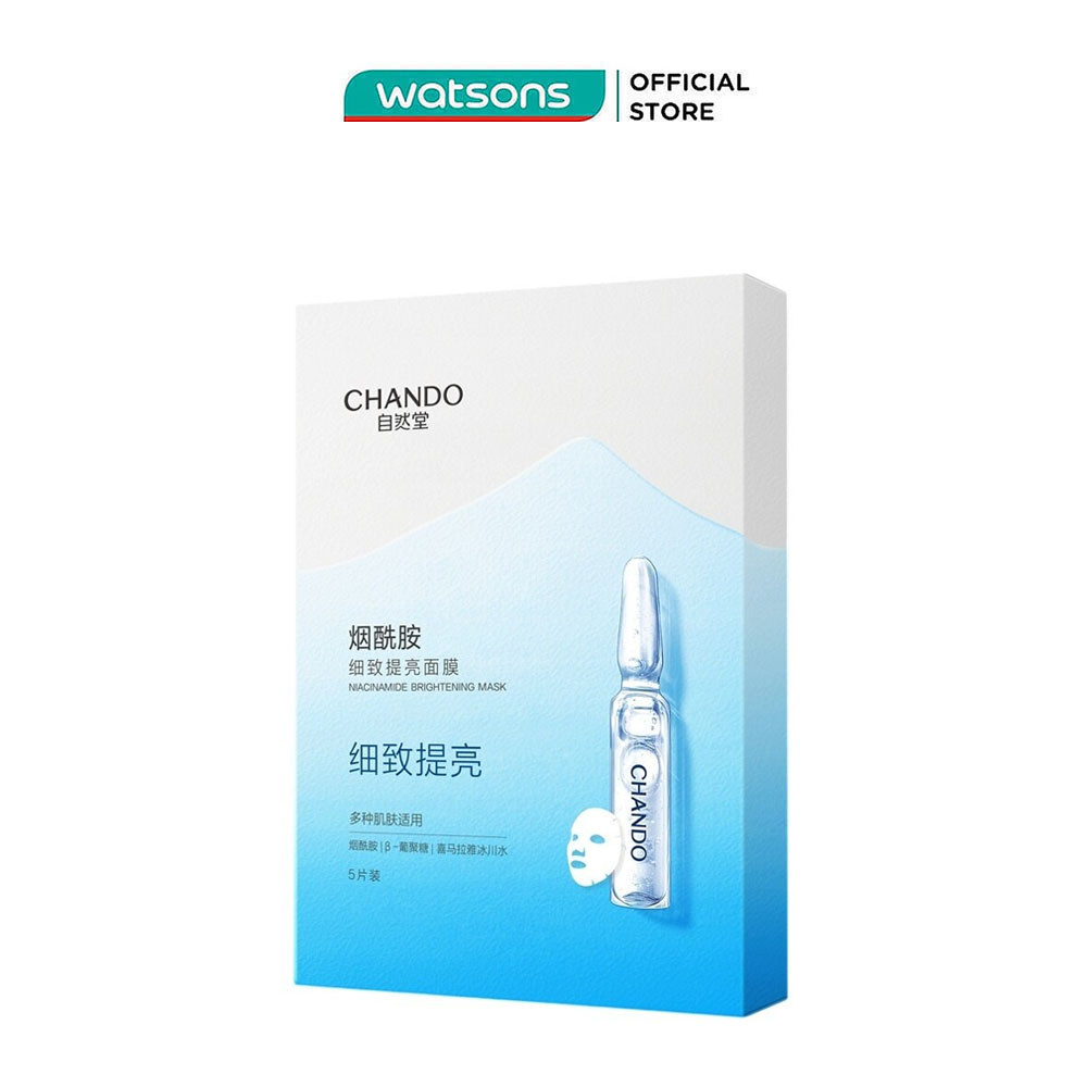 Mặt Nạ Chando Himalaya Niacinamide Brightening Mask Dưỡng Trắng Da 26mlx5Pcs