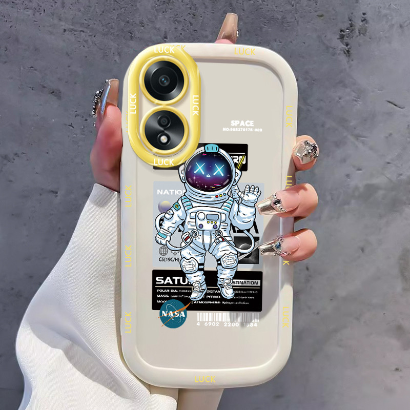 Ốp Lưng OPPO A58 4G A78 4G A58 5G A58X 5G A78 5G A1X 5G A2X 5G Ốp Case Hoạt hình Phi hành gia