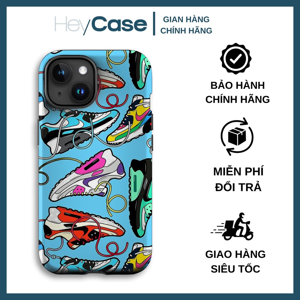 Ốp lưng iphone họa tiết giày NIKE AIR MAX 90 nhiều màu sắc dây rối TPU cứng chống sốc bền bỉ