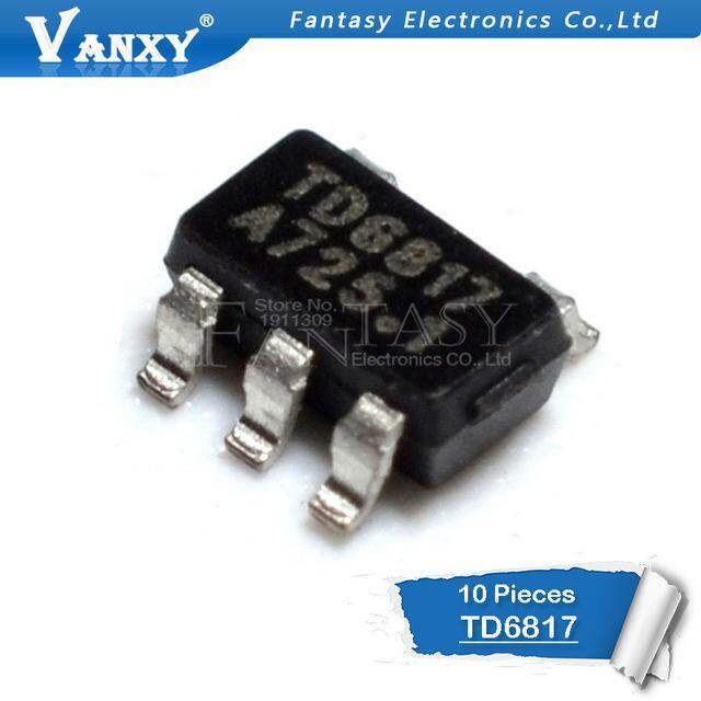 10 Chiếc TD6817 1.5 MHz 2A Bộ Điều Chỉnh Bước Xuống Đồng Bộ Thả SOT-23-5pin