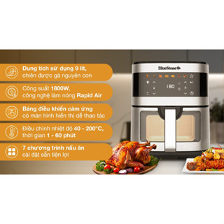 NỒI CHIÊN KHÔNG DẦU BLUESTONE AFB-5886 – Nồi Chiên Không Dầu Tiết Kiệm Điện, An Toàn Cho Gia Đình