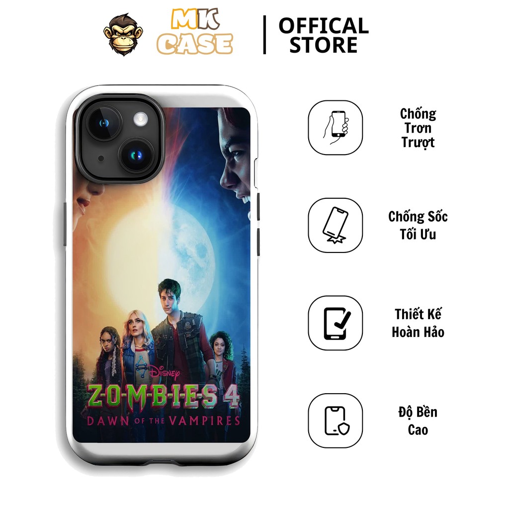 Ốp Lưng Iphone Disney Zombies 4 Dawn of the Vampires Chống Sốc MK CASE Cho Iphone 11 12 13 14 15 16