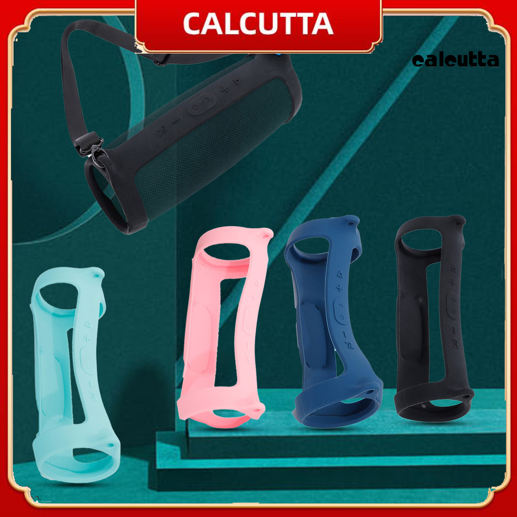 [cal] 3 Cái / bộ Loa không dây di động tương thích Bluetooth Vỏ bảo vệ silicon có dây đeo Carabiner 