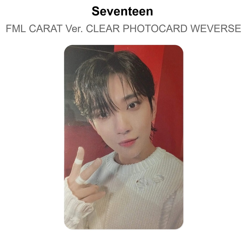 Seventeen FML CARAT Ver. CLEAR PHOTOCARD WEVERSE JOSHUA KPOP Official
