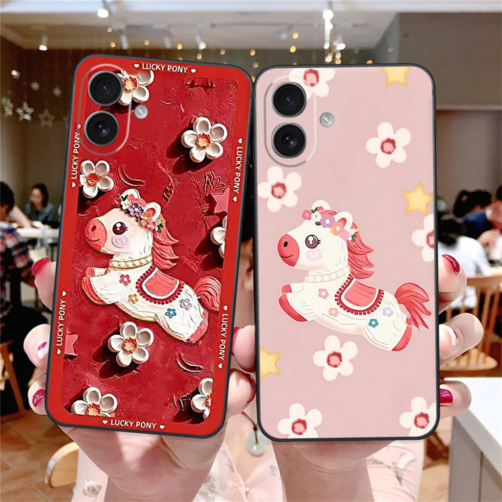Ốp lưng Iphone 16 / Iphone 16 Pro / Iphone 16 Pro/ Iphone 16 Pro Max mẫu chú Ngựa Tết Lucky tiền cut