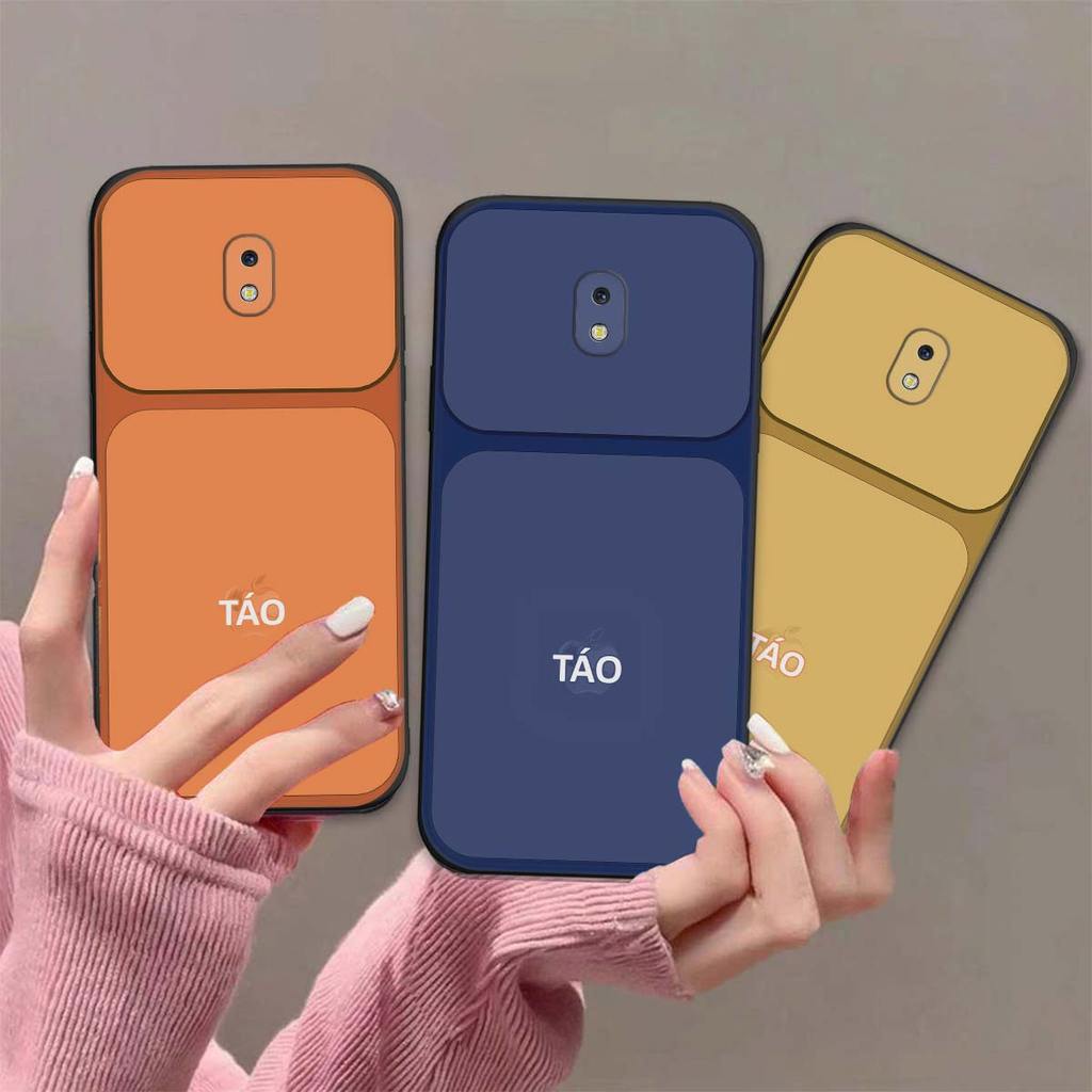 Ốp lưng Samsung J3 Pro / J3 2015 / 2016 / 2017 in hình thời trang nắp lưng quả táo sang trọng