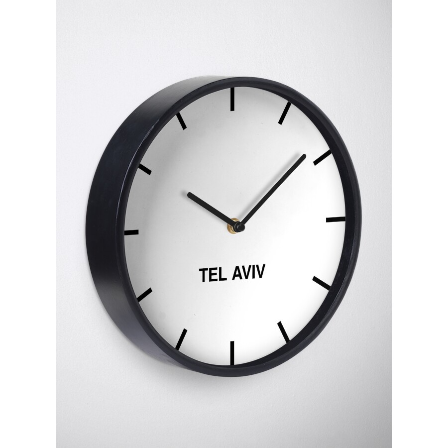 Đồng Hồ Decor - Dubai Black Time Zone Newsroom Wall Clock Clock