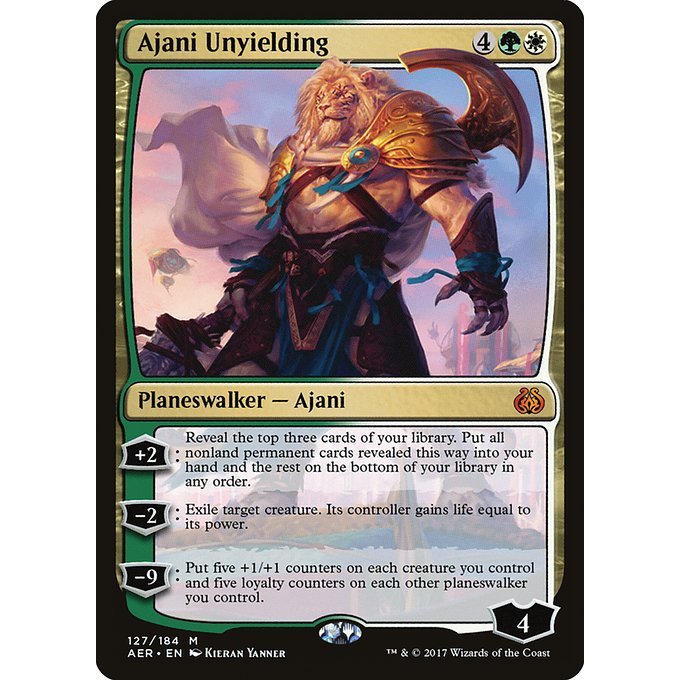 Magic: The Gathering - Aether Revolt - Ajani Unyielding (127)