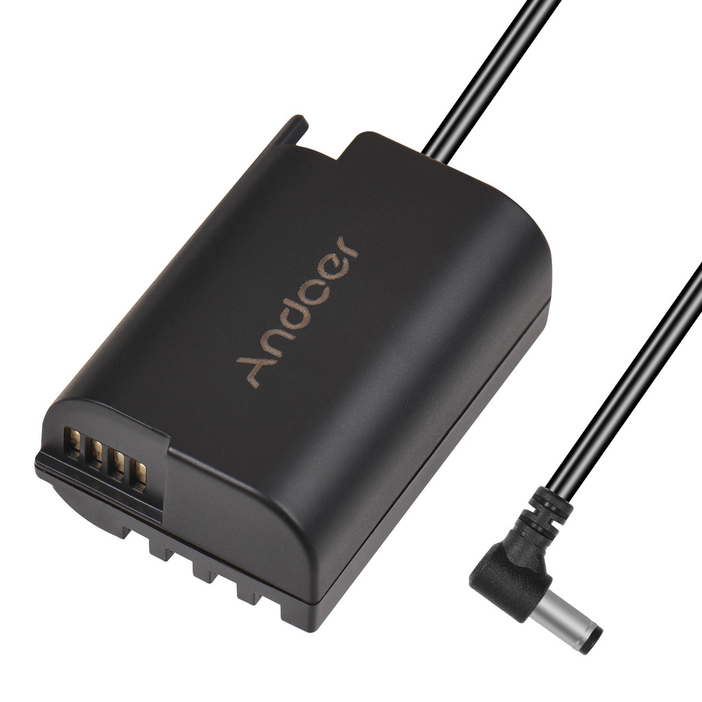 Andoer DMW-DCC17 Pin Giả Có Đầu Nối DC Nam Cáp Thẳng Sang DMW-BLK22 Khớp Nối Phụ Kiện Thay Thế REFG1