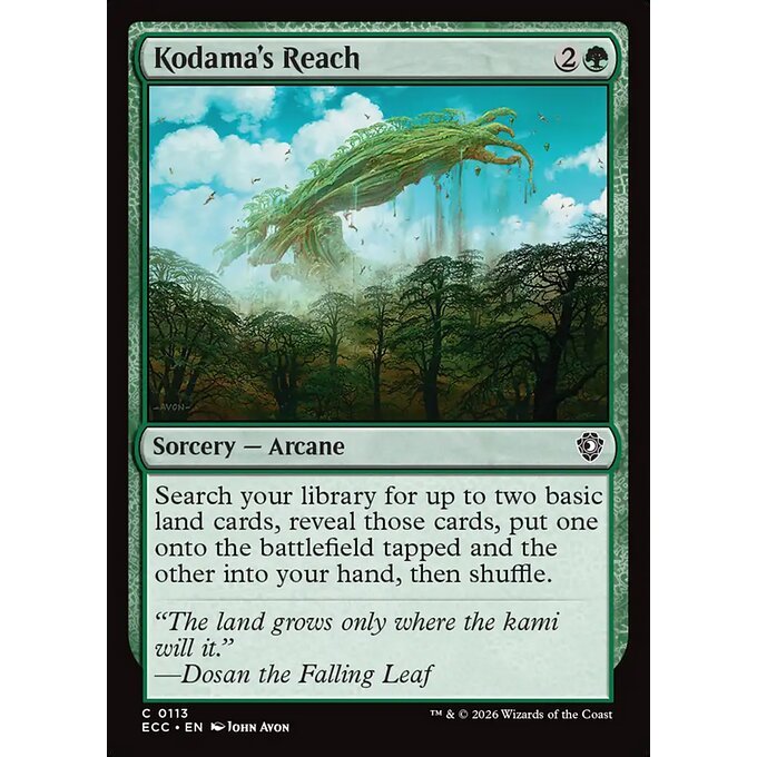 Magic: The Gathering - Lorwyn Eclipsed Commander - Kodama's Reach (113)