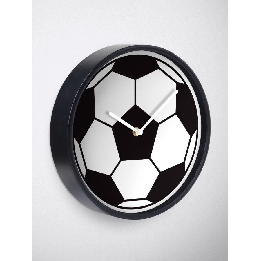 Đồng Hồ Decor - Soccer ball sticker and wall clock Clock