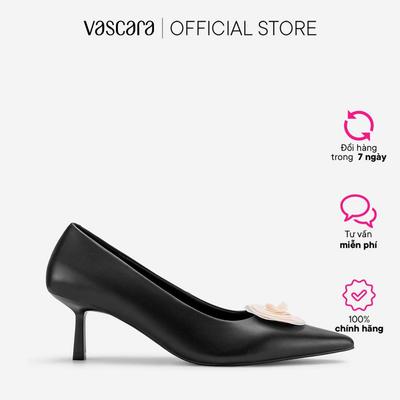 Vascara Giày bít mũi nhọn đính hoa quý phái - BMN 0755