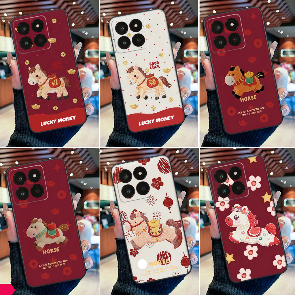 Ốp lưng Xiaomi 14 / Xiaomi 14T / Xiaomi 14T PRO / Xiaomi 14 Pro Ngựa Tết Lucky Horse may mắn,tài lộc