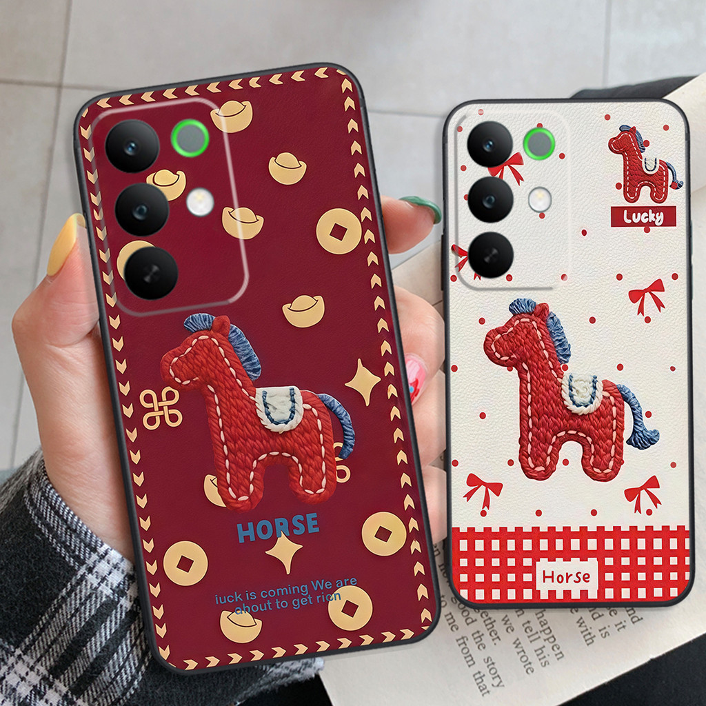 Ốp lưng Realme C85 / Realme C85 Pro mẫu chú Ngựa Tết Lucky tiền cute