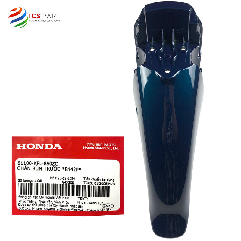 61100KFL850ZC |  Dè, Chắn Bùn, Vè Trước Wave Alpha Cũ, Wave Nhỏ 100  2002-2004*B142P* Xanh Lục Honda