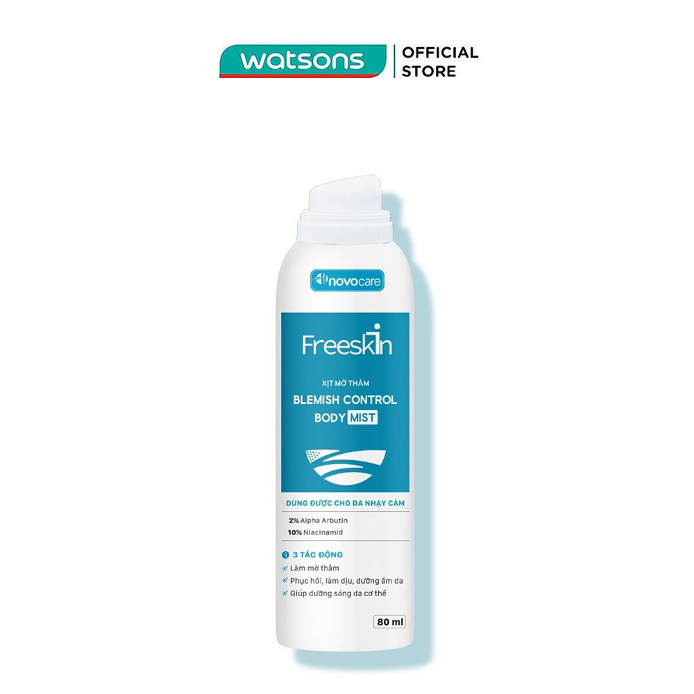 Xịt Mờ Thâm Freeskin Blemish Control Body Mist Giúp Giảm Thâm Mụn Lưng & Làm Đều Màu Da Sau Mụn 80ml