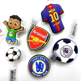 SET 6 CHARM BÓNG ĐÁ Set 6 Jibbitz gắn dép Cờ róc Set 6 cái hàng xịn kèm tem bóng đá