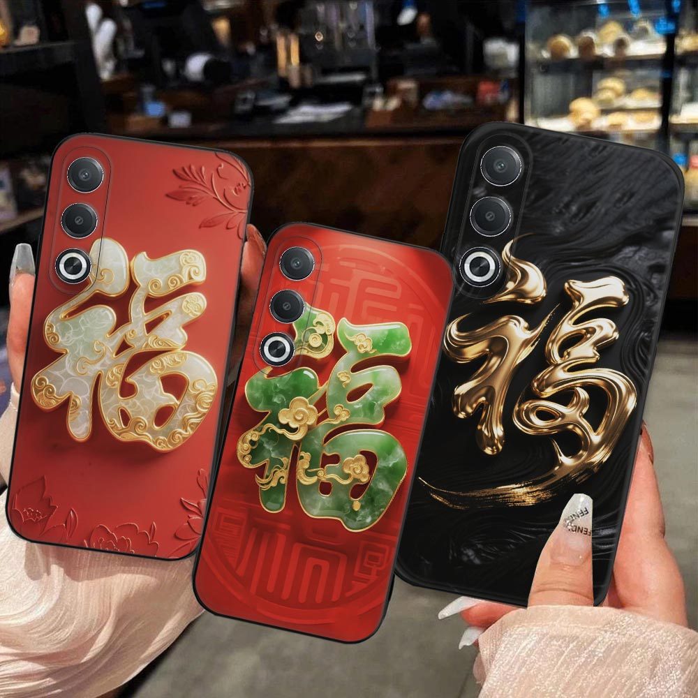 Ốp lưng Oppo A5 / A5 Pro / A5i / A5i Pro thư pháp tết, may mắn, tài lộc, an khang