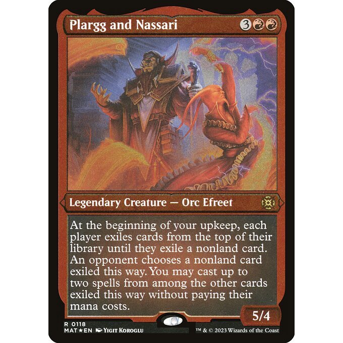 Magic: The Gathering - March of the Machine: The Aftermath - Plargg and Nassari (118) Etched Foil