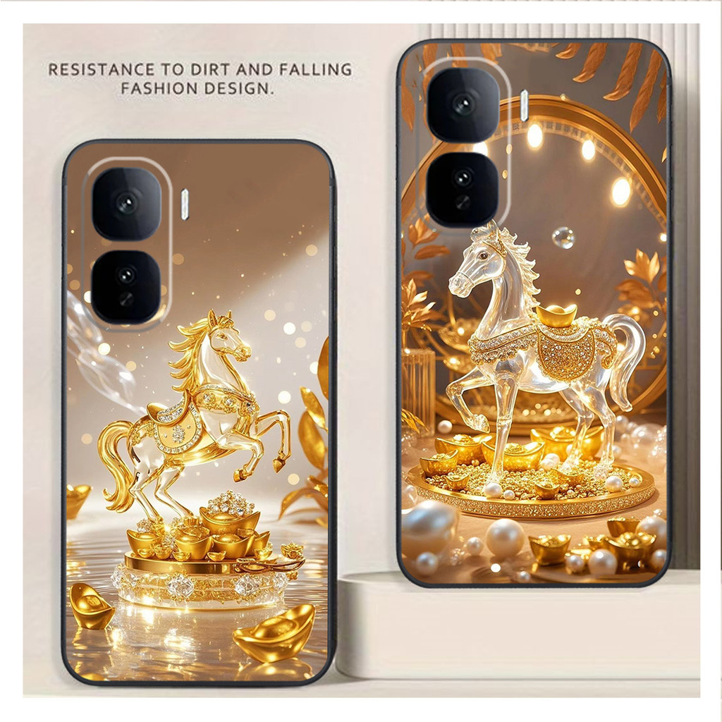 Ốp lưng dành cho Vivo IQ00 Neo 10 in hình Ngựa horse tài lộc năm mới