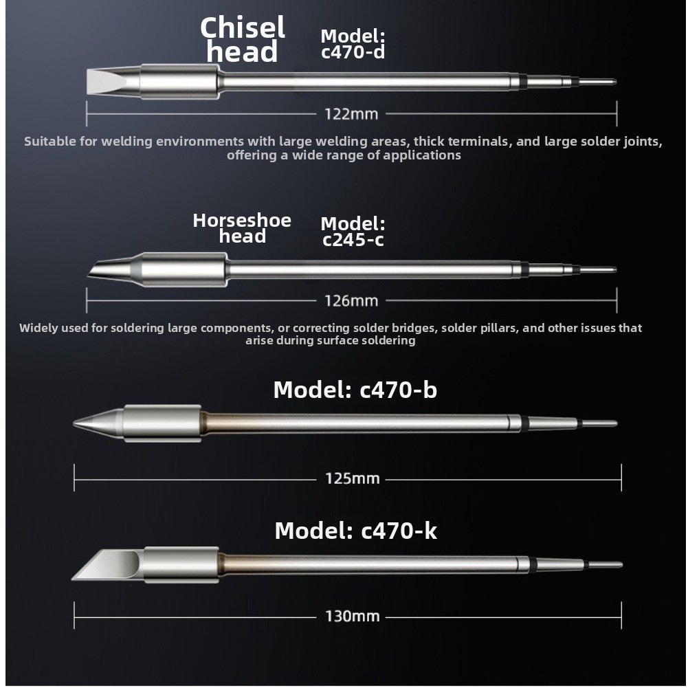 [baby] Đầu hàn dòng C470 tương thích với đầu hàn JBC C470.