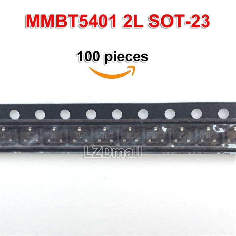 100 chiếc MMBT5401 2L SOT-23 2N5401 MMBT5401LT1G SOT23-3 SMD PNP Transistor Mới nguyên bản