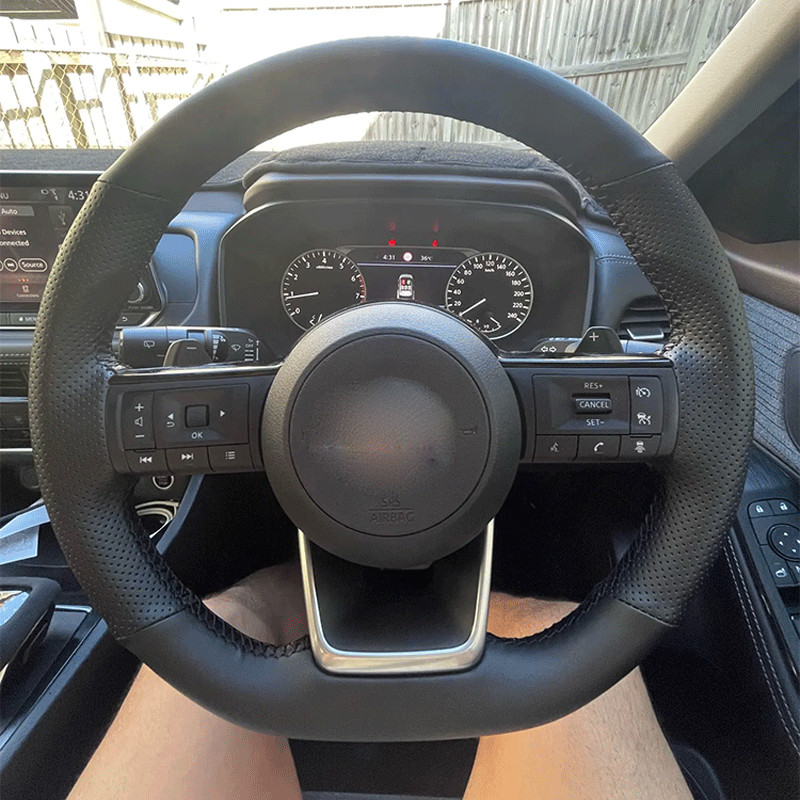 Vỏ bọc vô lăng ô tô phù hợp tùy chỉnh cho Nissan XTrail T32 X-Trail X Trail 2021 ~ 2014 2018 2017 20