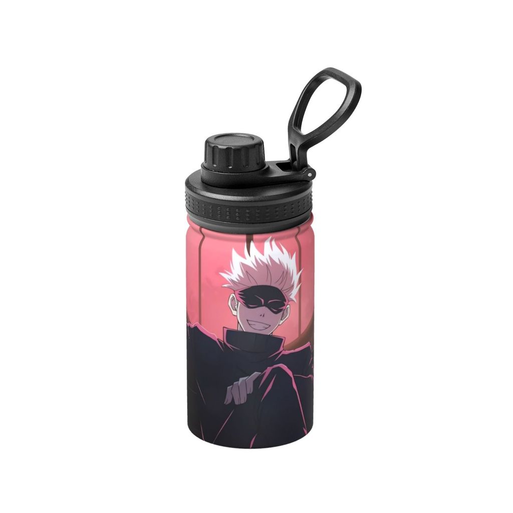 Bình nước trẻ em bằng thép không gỉ Satoru Gojo 12 oz - Bình giữ nhiệt kim loại giữ lạnh trong 24 gi