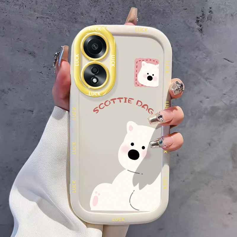Ốp Lưng OPPO A58 4G A78 4G A58 5G A58X 5G A78 5G A1X 5G A2X 5G Ốp Case Vỏ mềm Gấu Hoạt hình