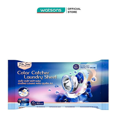 Giấy Giặt Hút Màu & Chống Loang Màu Dr.Sera Color Catcher Laundry Sheet Hương Phong Lan 2 Miếng